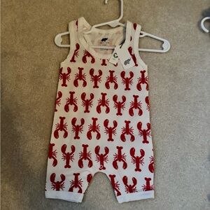 Red Lobster Print Kids One Piece